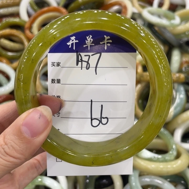 未镶嵌蛇纹石玉手镯