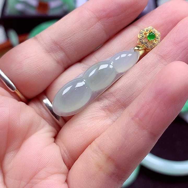 颈饰银S925镶嵌翡翠翡翠