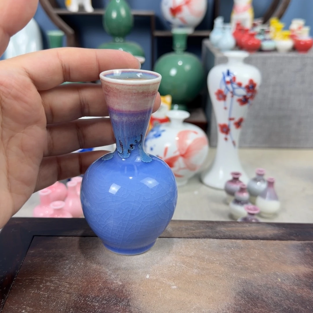 陶瓷手工小花器摆件