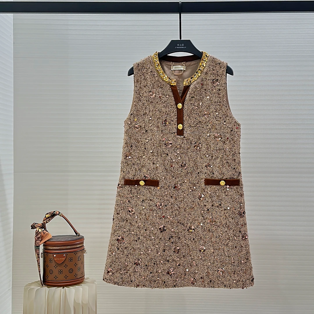 薇薇专属丨赫本风短袖显瘦气质法式时尚长款连衣裙L-A1579