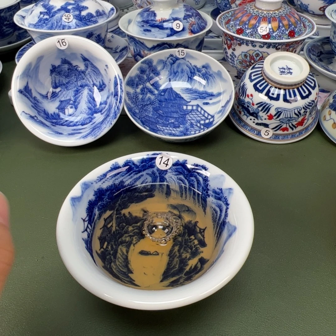 景德镇纯手工纯手绘茶具木木14