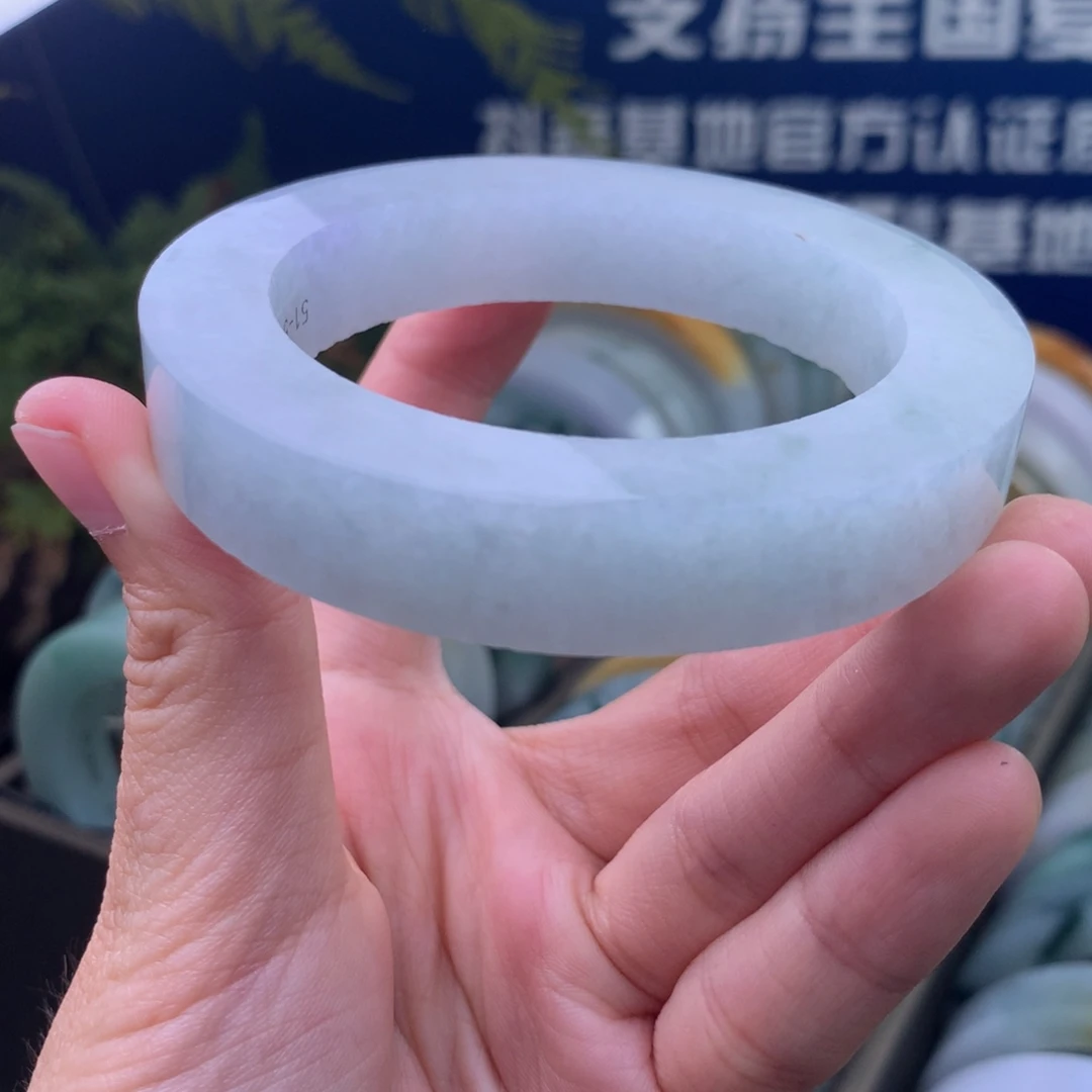 定制翡翠未镶嵌手镯定制不退不换