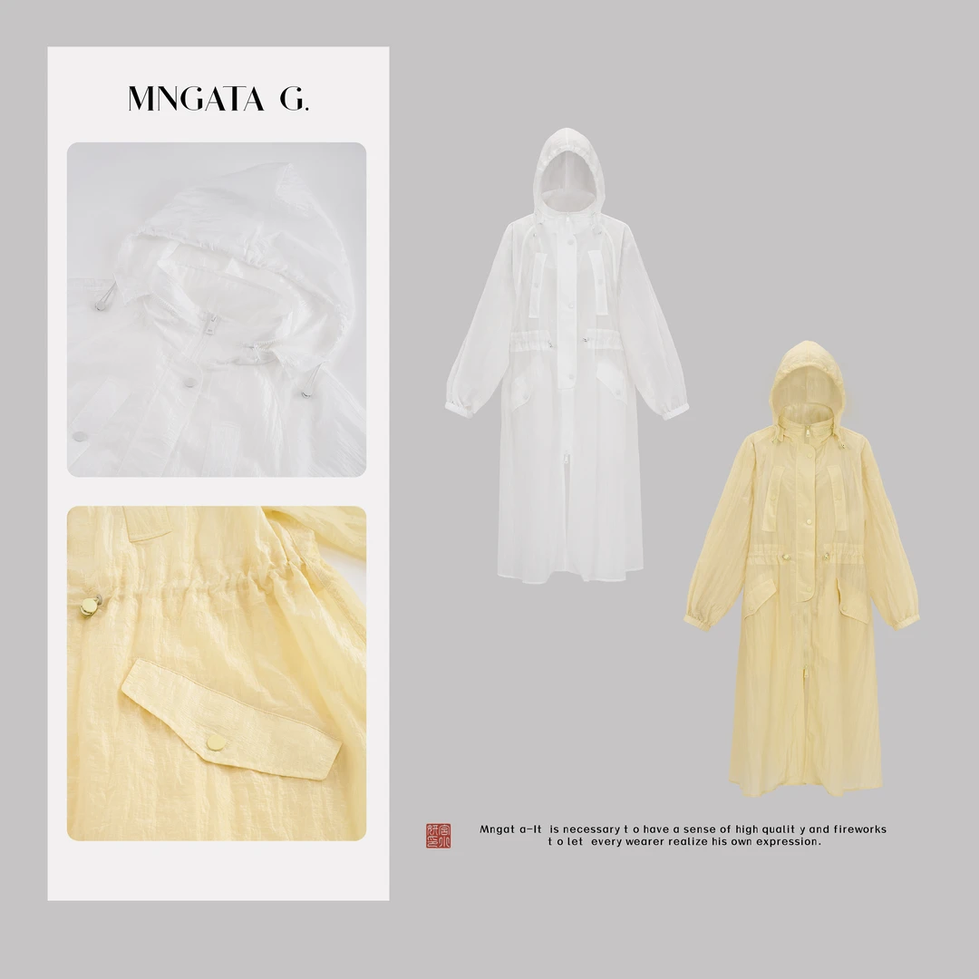 MNGATA G.宫小妍【拾光风衣】夏日新中式中国风休闲风衣外套4123050
