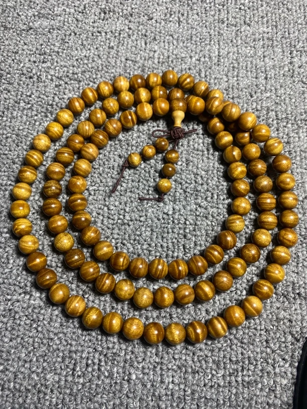 金丝楠小叶桢楠1.0/108男士女士盘玩文玩金丝楠木手串