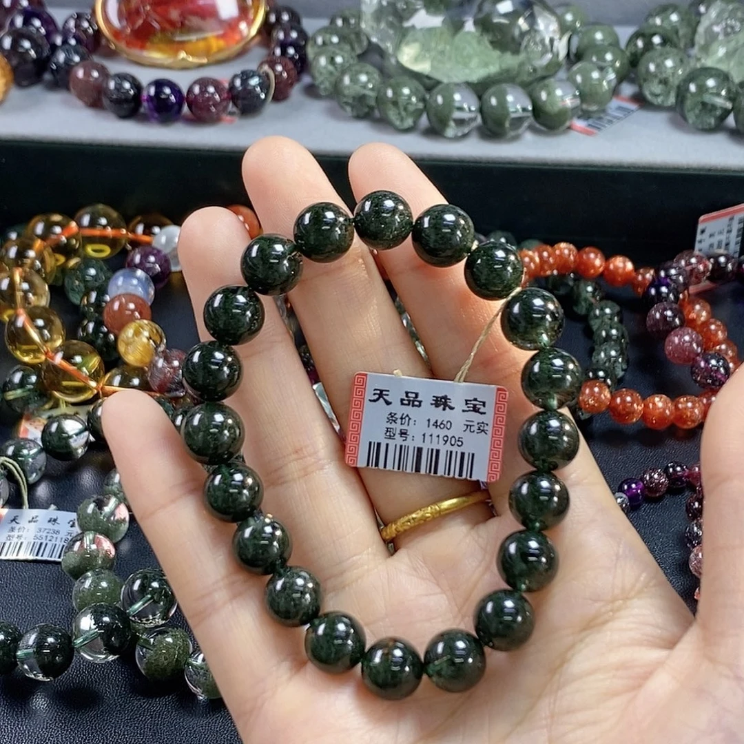 未镶嵌水晶手链绿幽灵111905