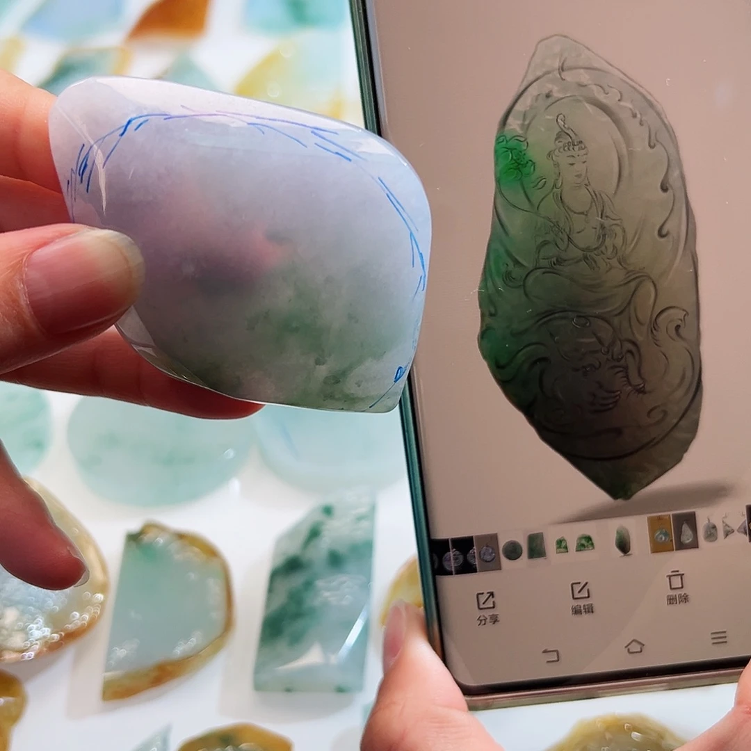 定制翡翠未镶嵌翡翠定制