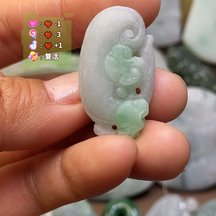 定制翡翠未镶嵌翡翠吊坠