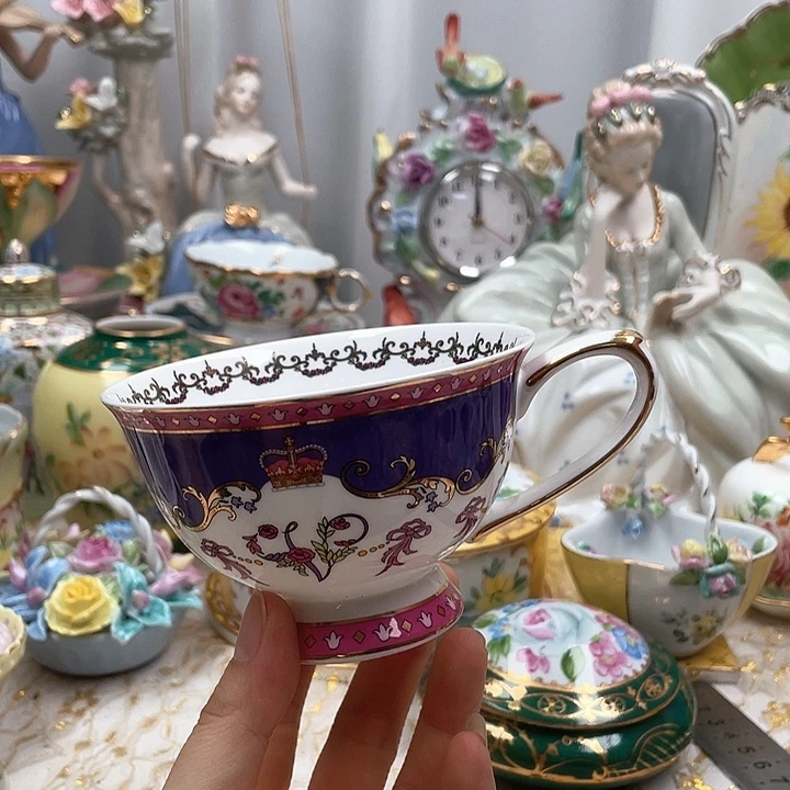 杯碟陶瓷摆件陶瓷微瑕