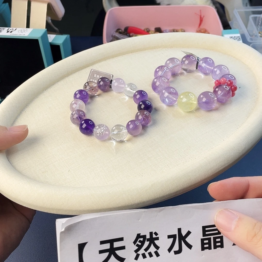 水晶手链银S925镶嵌