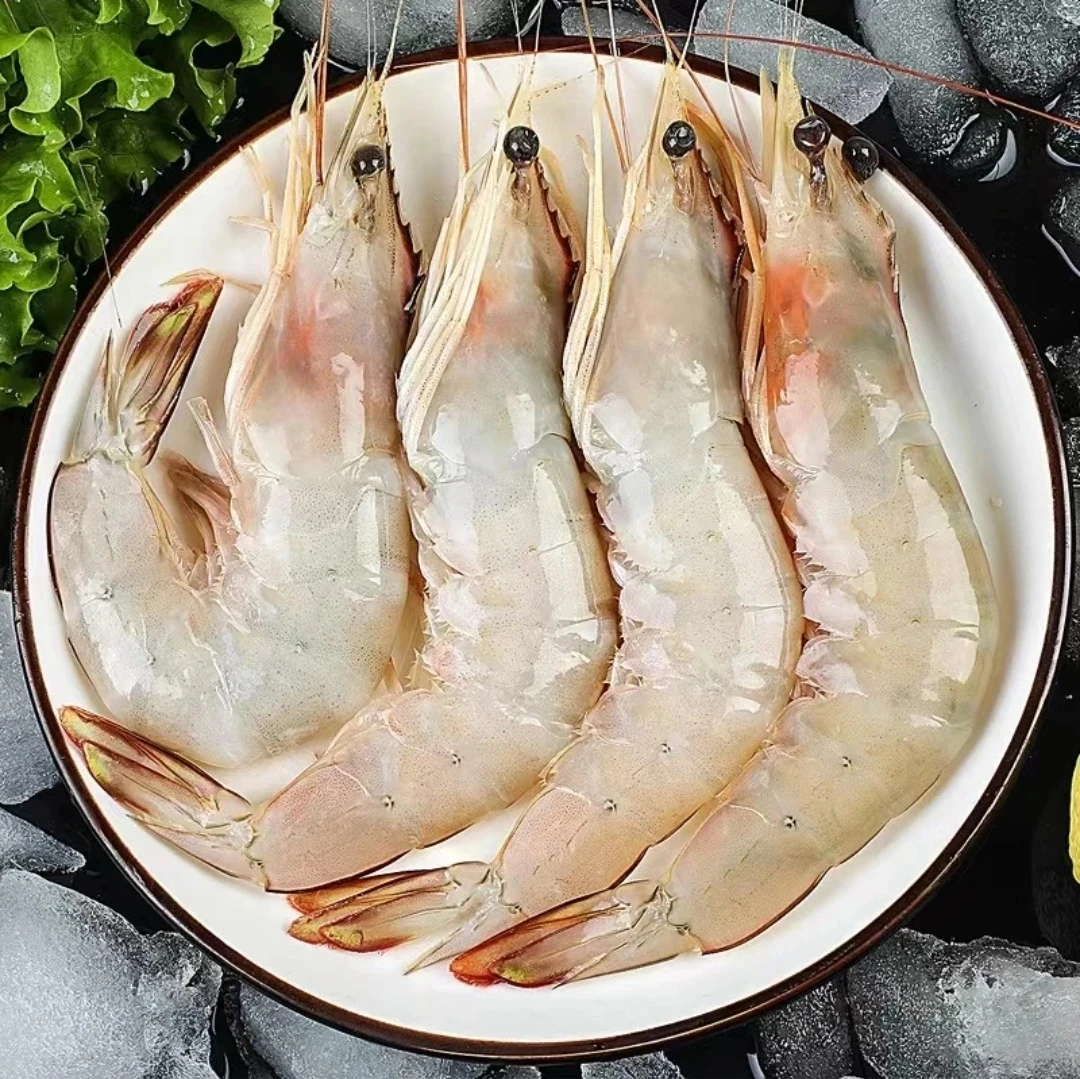 野生白对虾/明虾（15只左右/斤）2斤速冻后发货