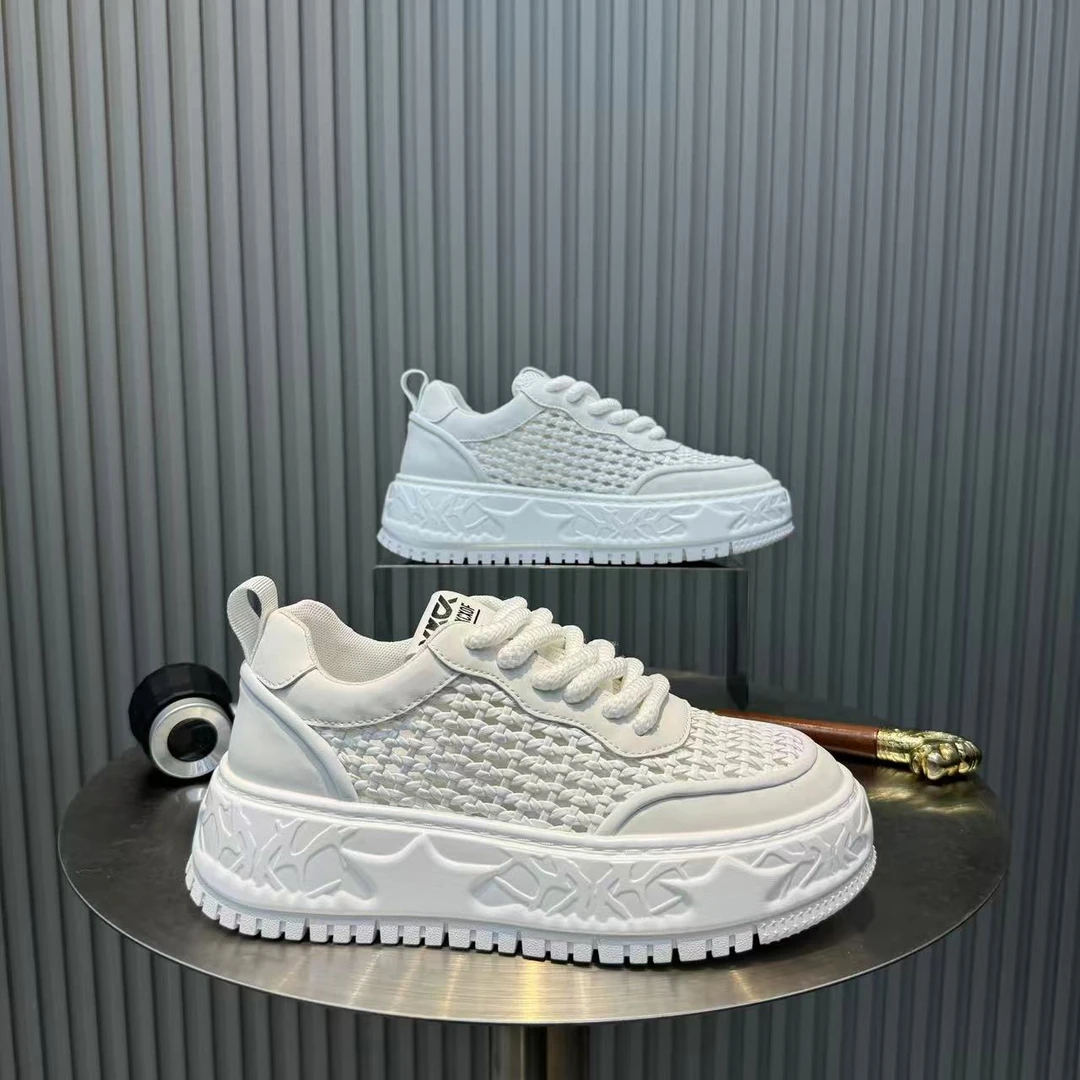 时尚网洞透气超轻底增高休闲鞋潮鞋板鞋春夏季新款日常男鞋5218