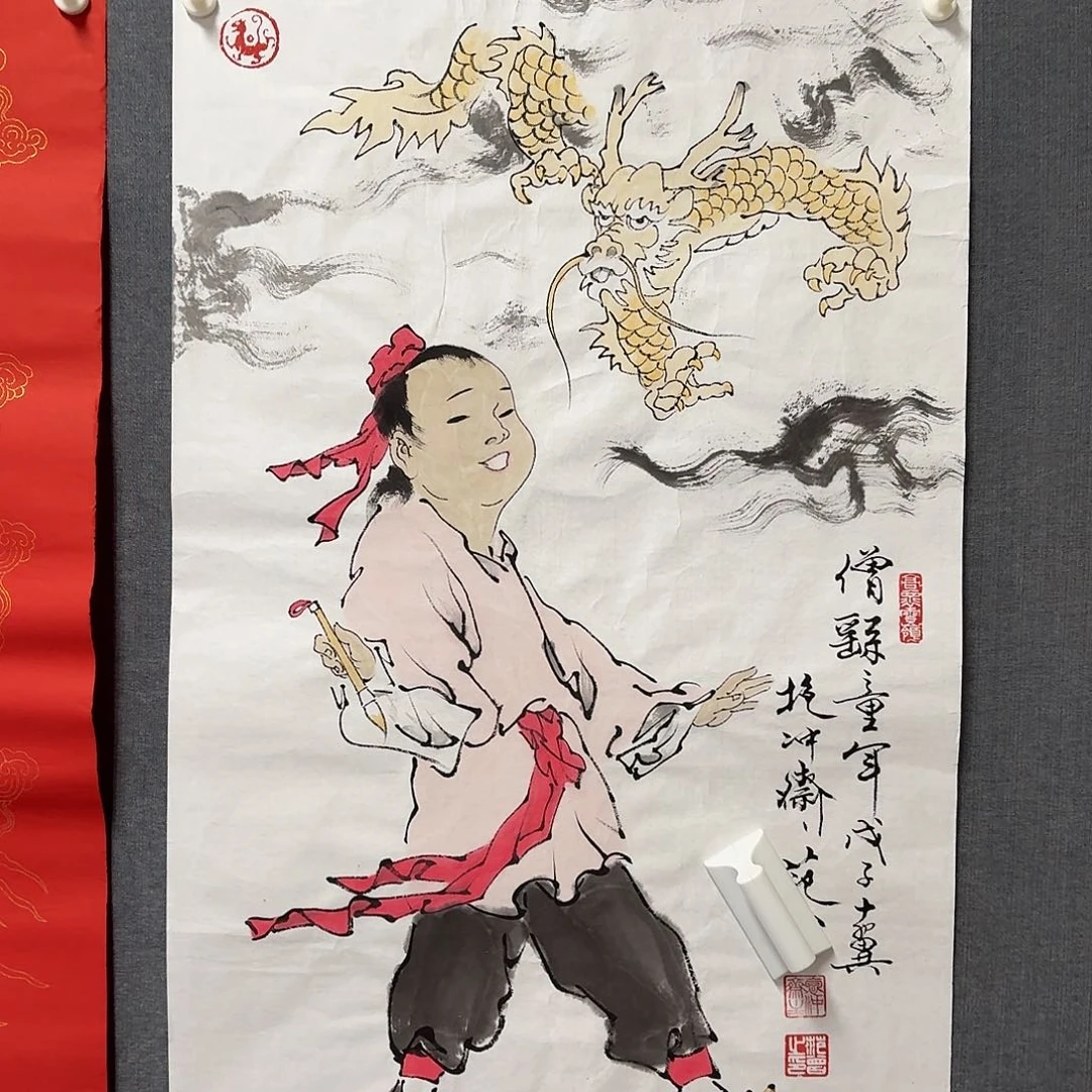 纯手绘作品年画优惠链接