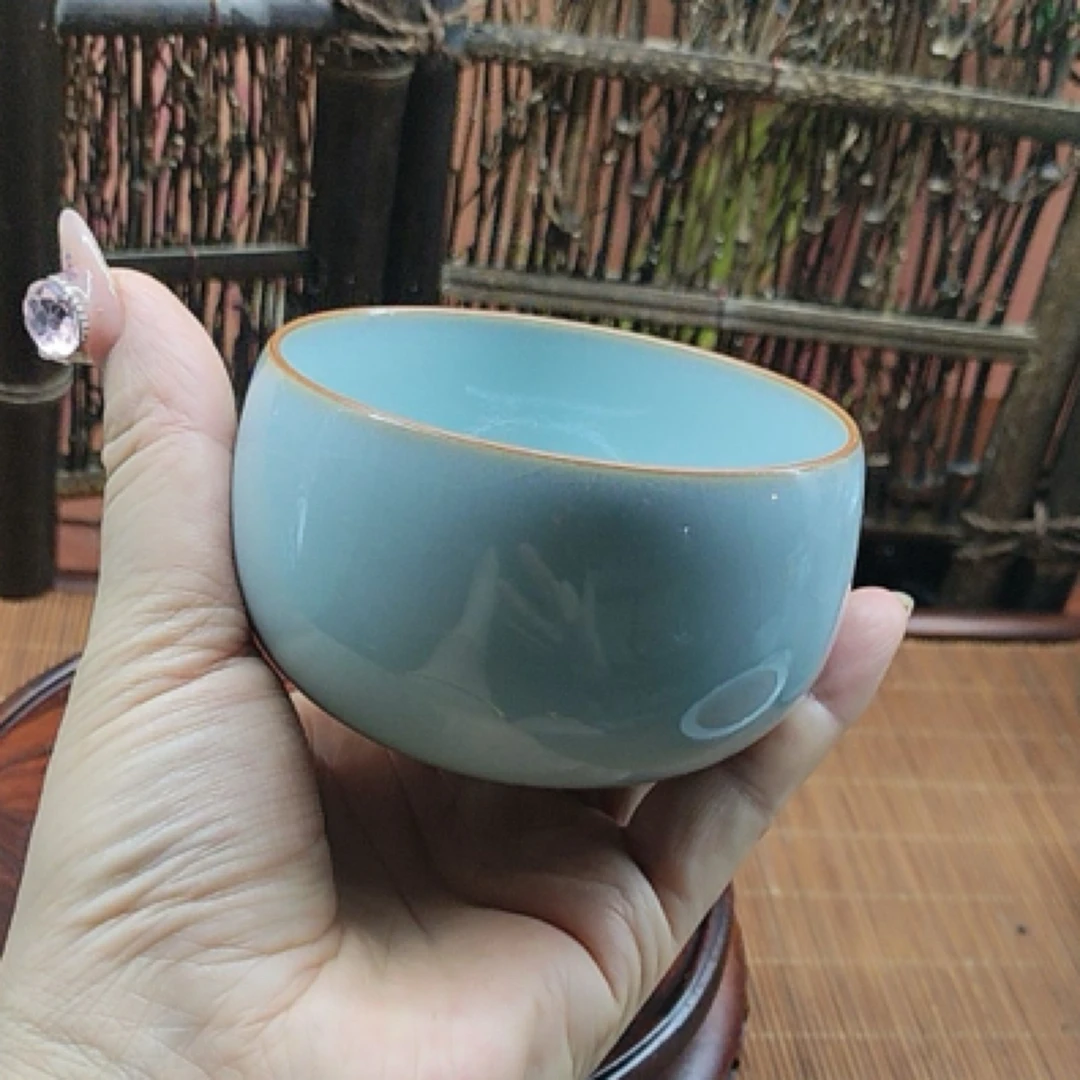 御龍窑高品主人单杯，自己面前的主杯，禅定杯满容150，
