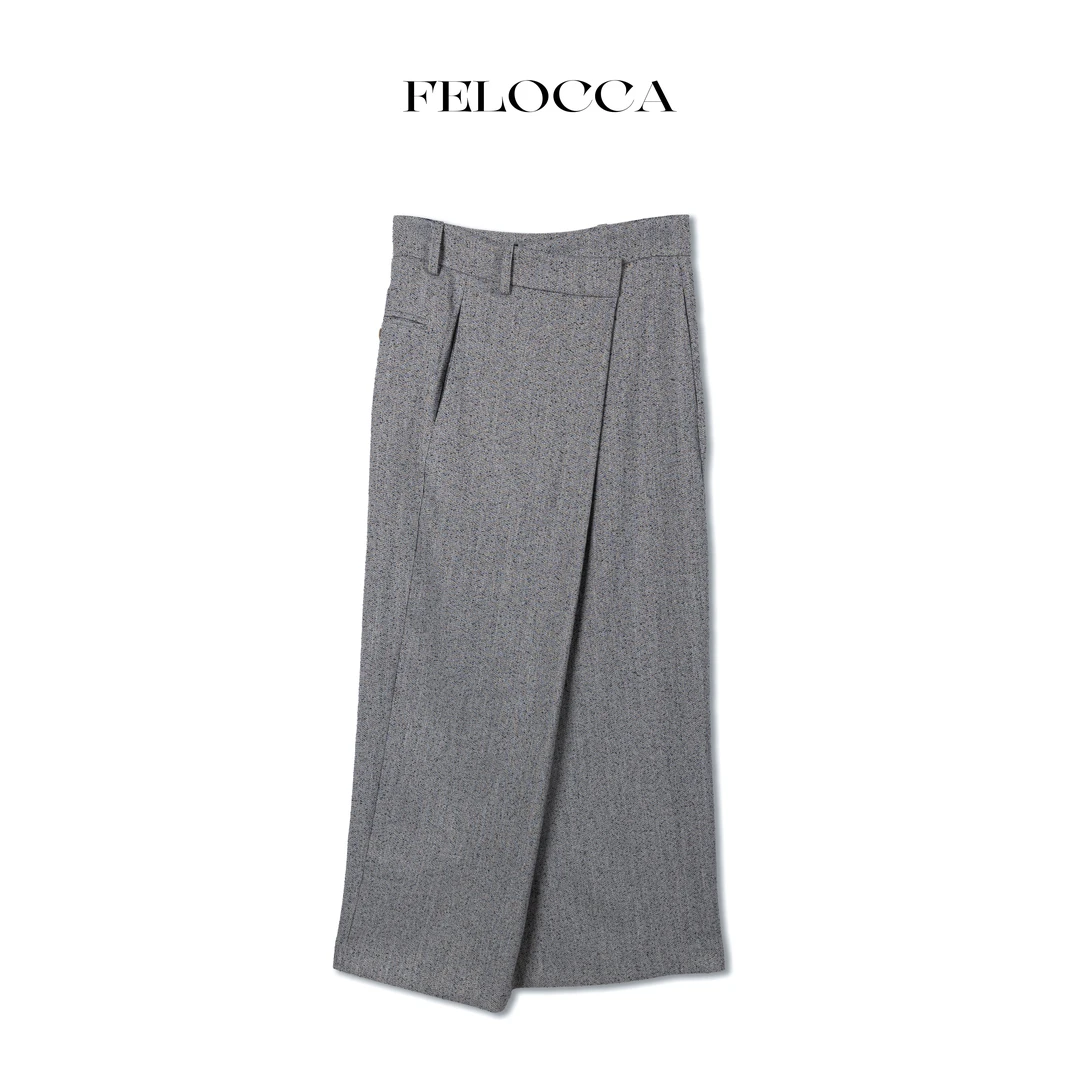 NO退NO换【FELOCCA】花纱设计感时尚休闲慵懒感奢侈搭片半裙CC2477