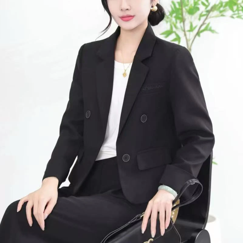 【歌莱图】2025年早春新款时尚休闲西装外套纽扣女士西服外套#8815