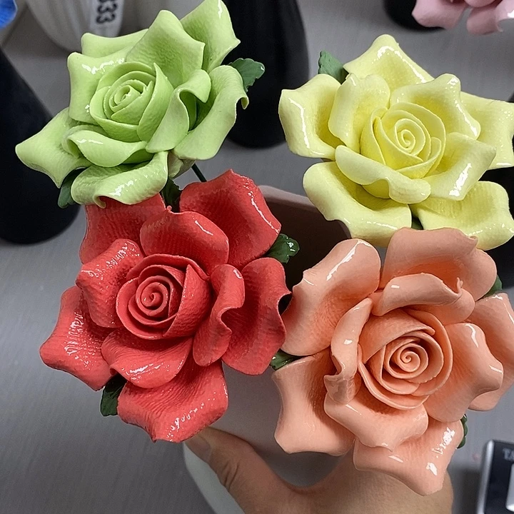 陶瓷陶瓷材料加工4朵