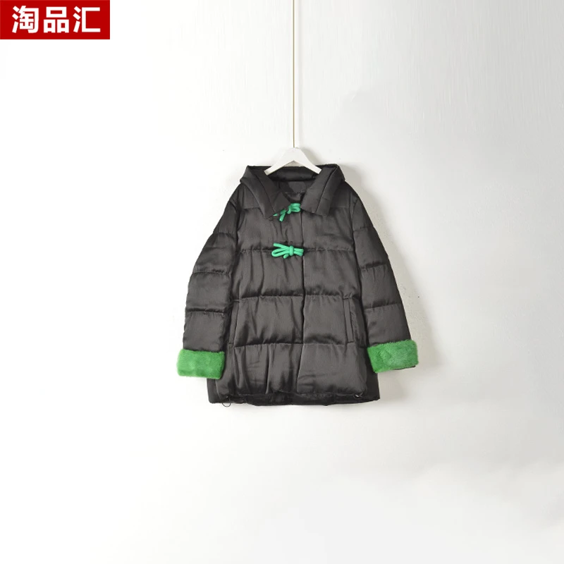 【Y专柜捡漏】大码女装QaC-保暖YR外套2353-黑色大一码