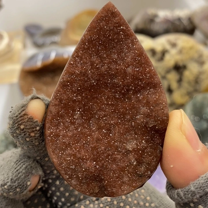 未镶嵌紫晶珠宝半成品