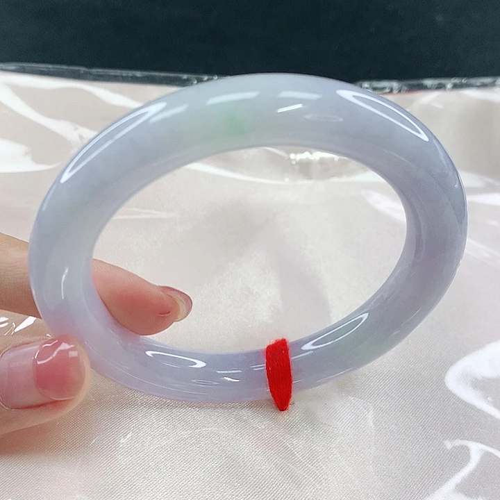 翡翠未镶嵌手镯圈56，04195