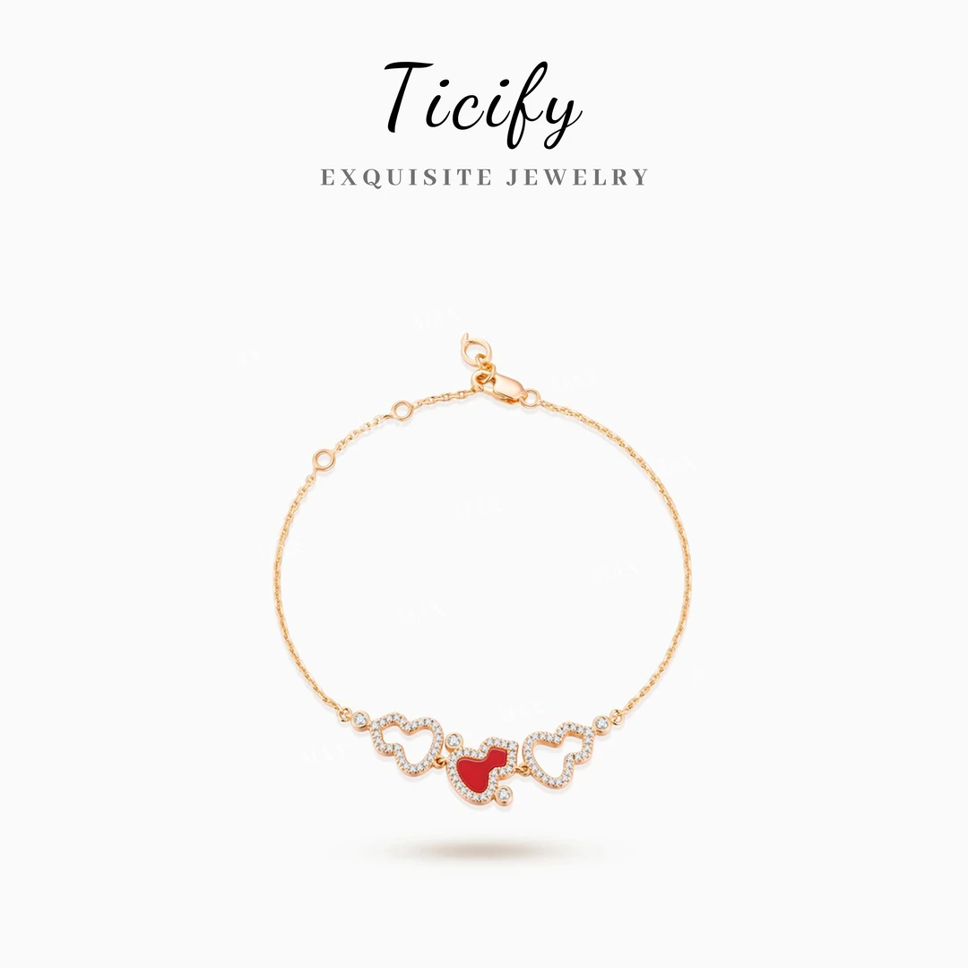 ticify 铜合金手链 镀K金【福禄葫芦】气质经典轻奢手链YSY098