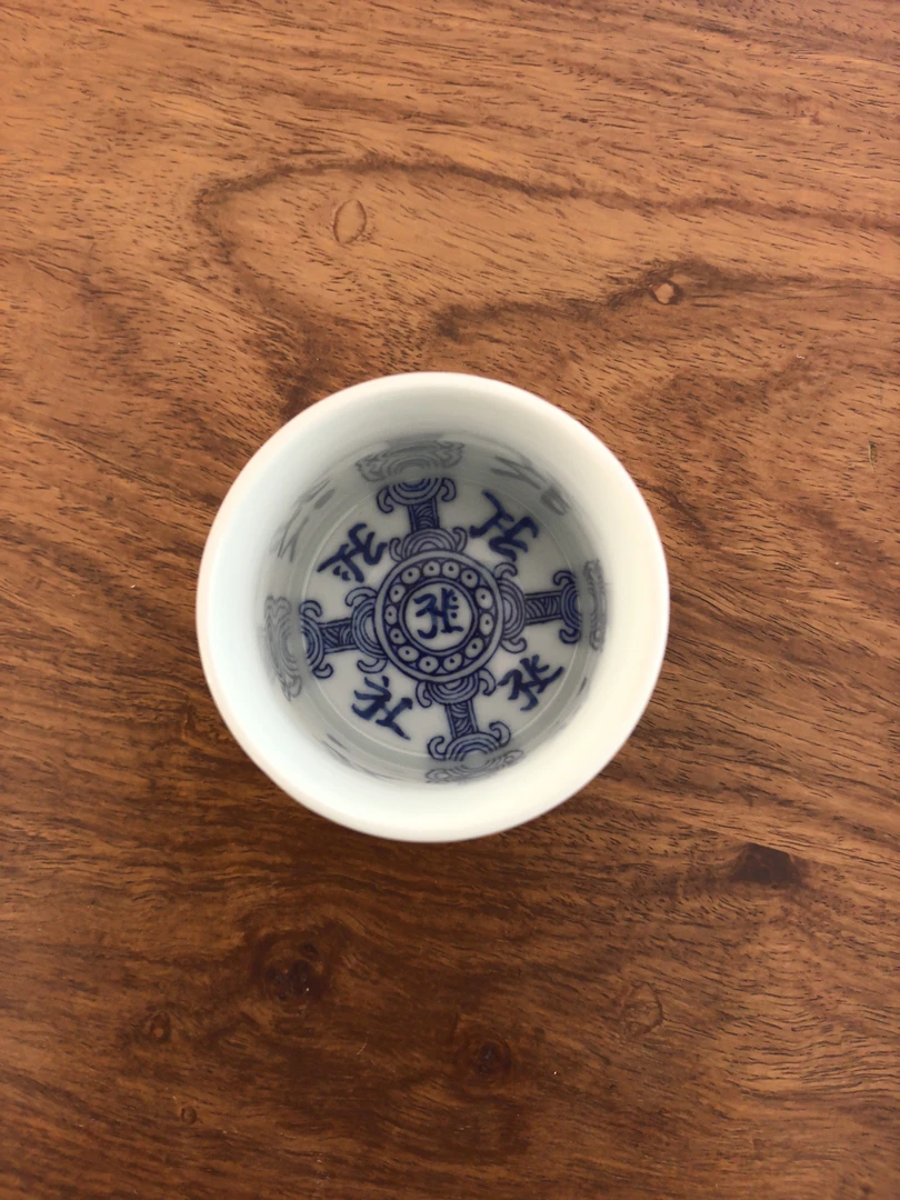 景德镇手绘竹节杯