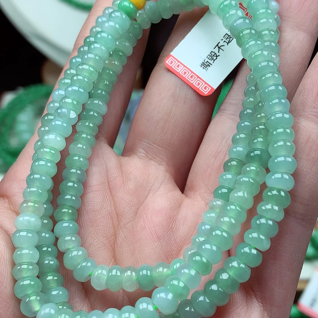 翡翠未镶嵌毛衣链翡翠