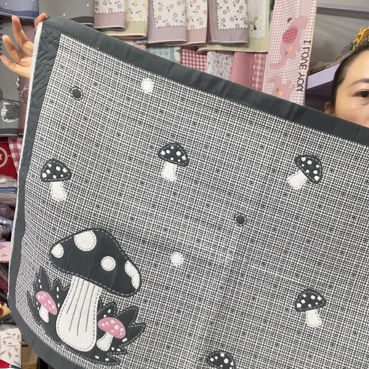 棉特价黑色蘑菇纯棉
