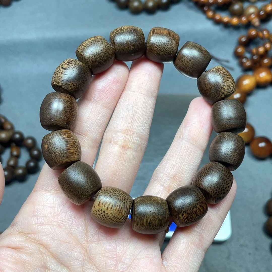 沉香手串芽庄白棋1.5