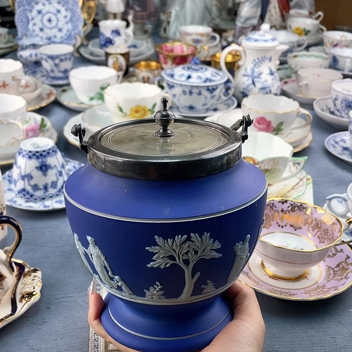 中古欧瓷瓷器小房子