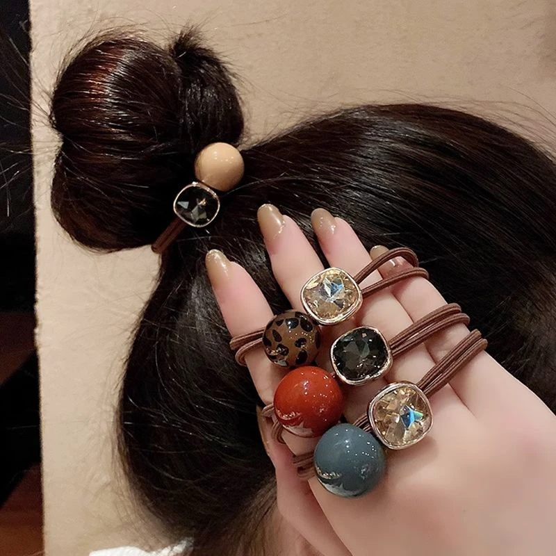 【新疆西藏包邮】豹纹头绳高弹力皮筋女扎头马尾发饰简约气质d4