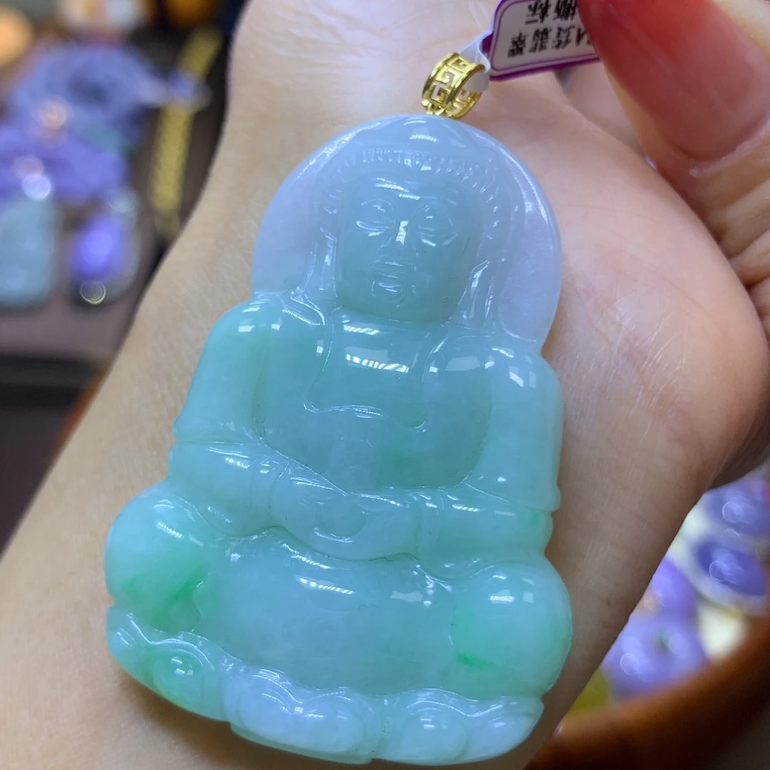 【闪购商品】翡翠颈饰18K金镶嵌翡翠