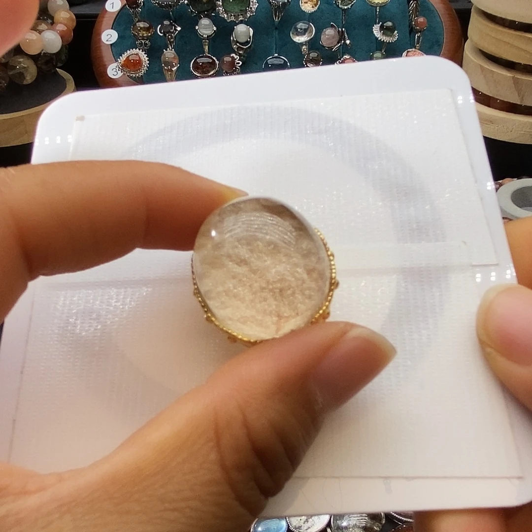 水晶珠宝半成品银S925镶嵌