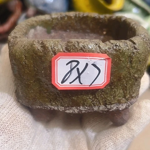 粗陶花盆手工花盆制作就这样的