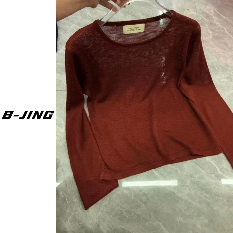 【莎莎家】810和纸圆领套头