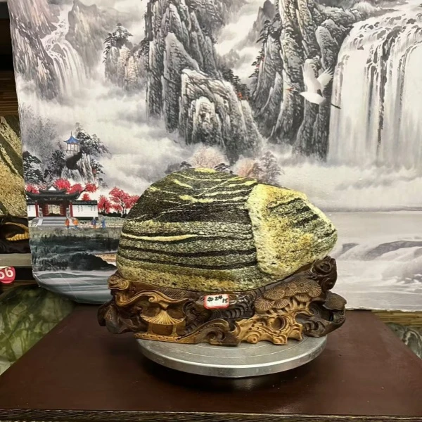 奇石摆件靠山平安石敢当天然观赏办公客厅摆件室内玄关微景观庭院