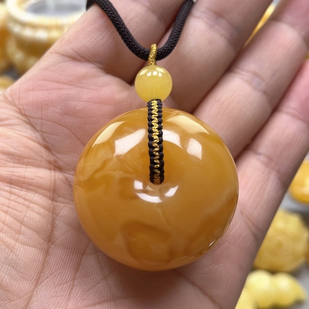 琥珀颈饰未镶嵌吊坠