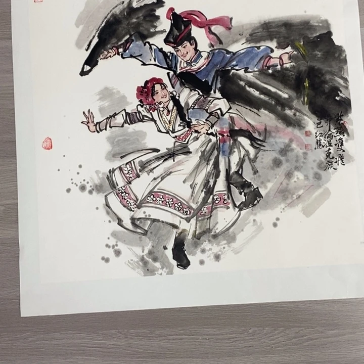 武***石国画亲笔手绘原创