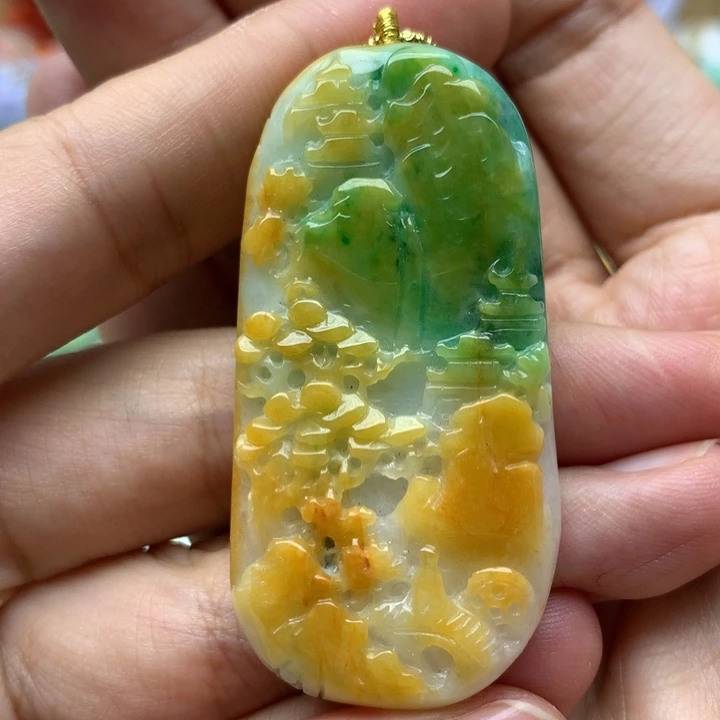颈饰未镶嵌翡翠翡翠