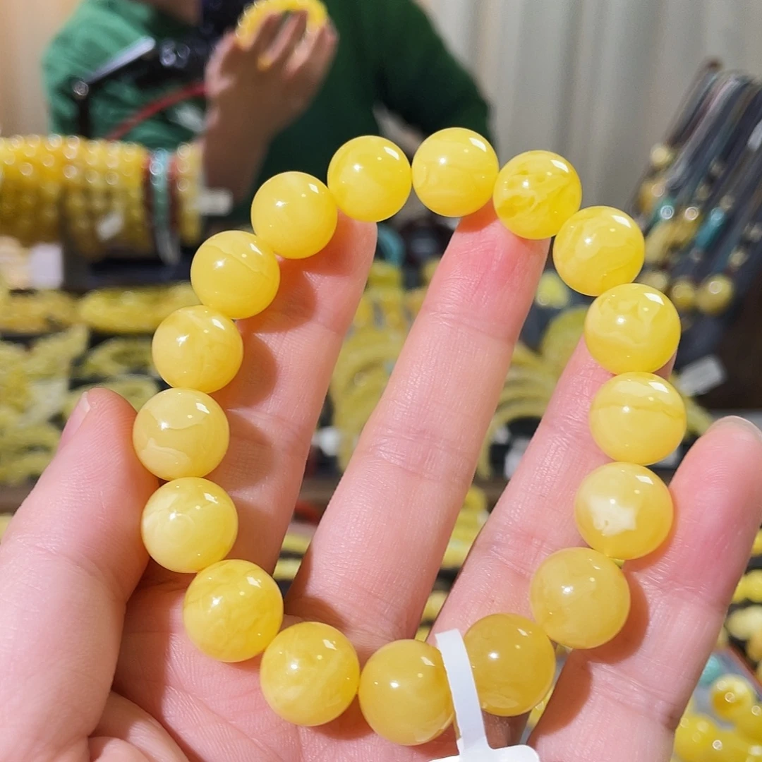 琥珀未镶嵌手链19.6g