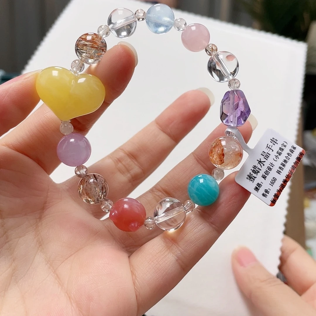 未镶嵌琥珀裸石蜜蜡手串