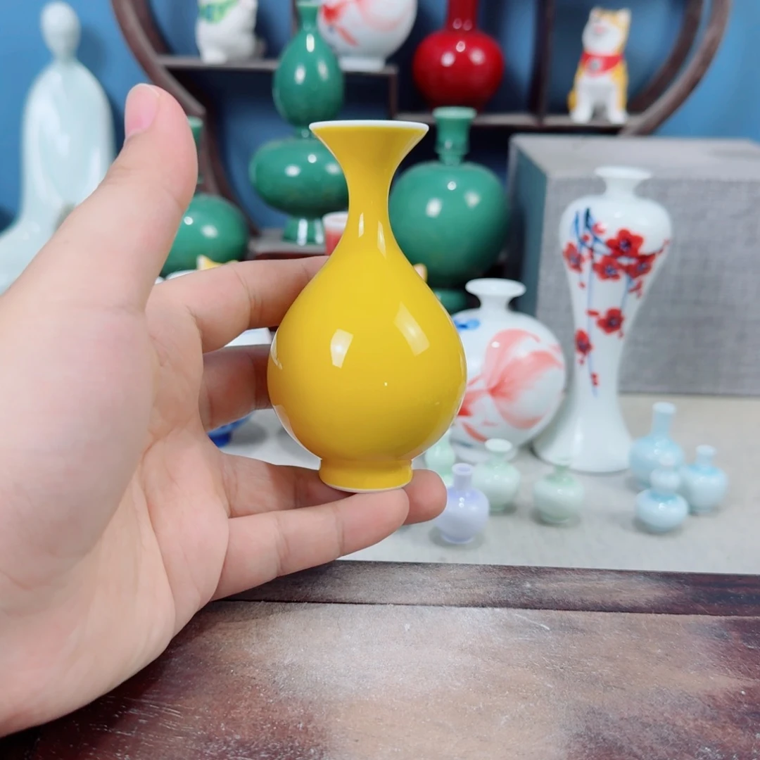 陶瓷手工小花器摆件