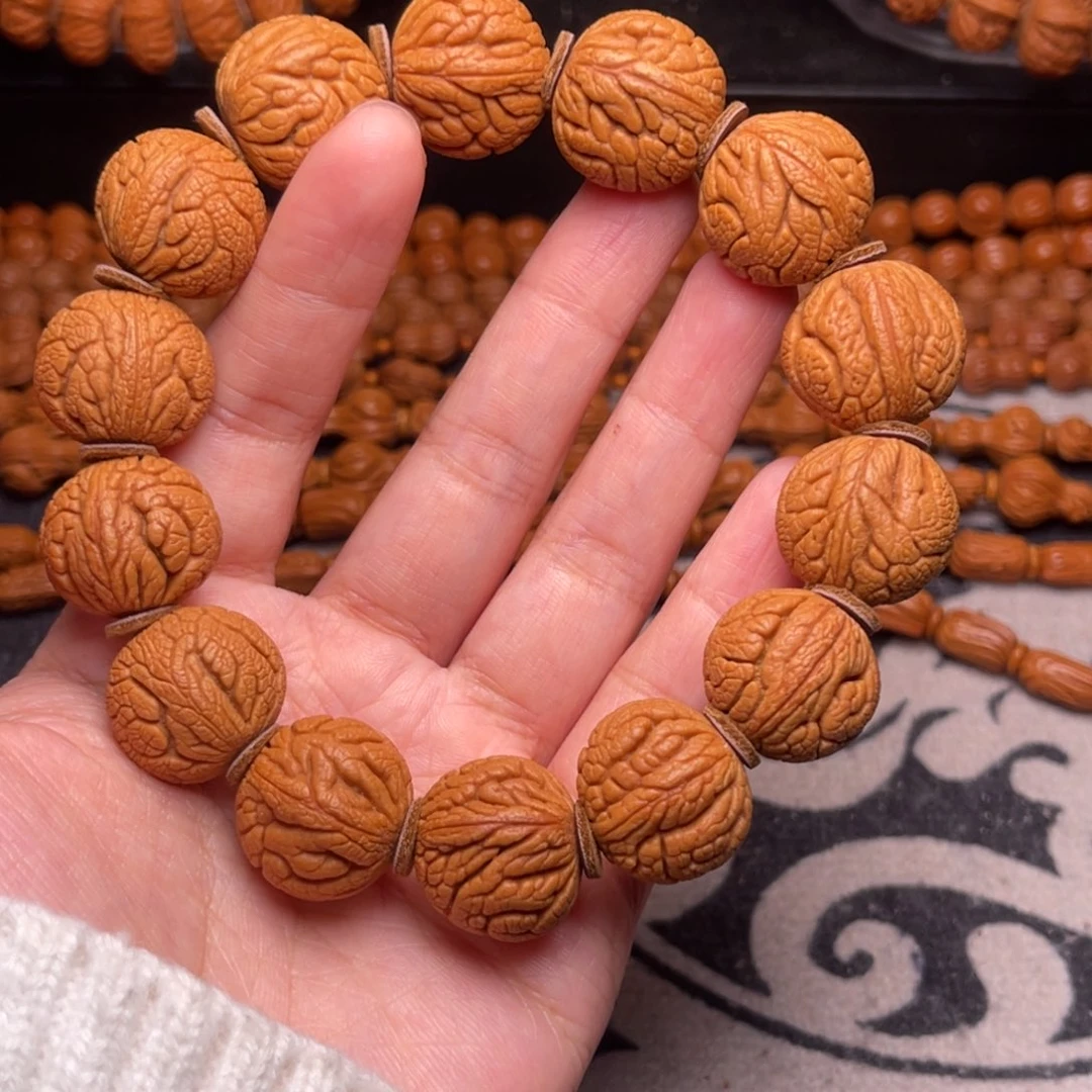 手串桃核龙纹龙珠20