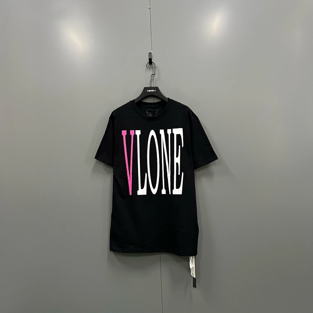 未使用 maje jp917 VLONE 黑粉印花短袖 XL 018529
