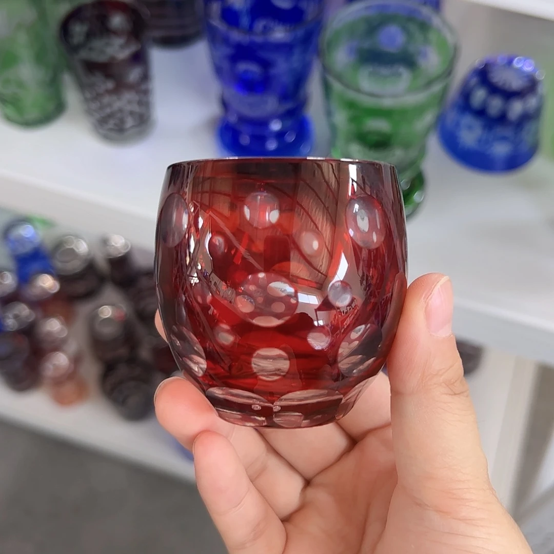水晶玻璃高脚款微瑕一个