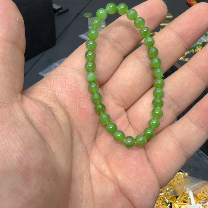 和田玉（碧玉）手链未镶嵌
