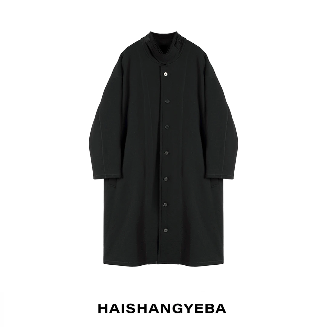 【海上叶爸】新款2025秋冬百搭羊毛男女同款宽松厚款保暖长款大衣