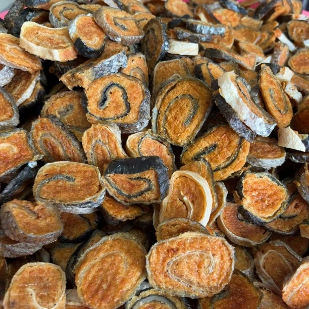 【刘小今】三文鱼鸡肉卷 烘干狗零食 猫狗通吃 纯手工制作