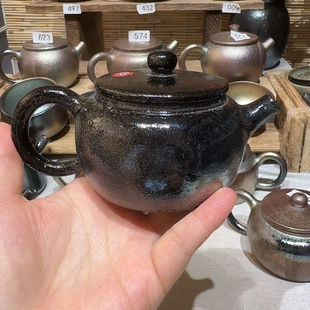 旺***下壶建水紫陶紫泥柴烧壶