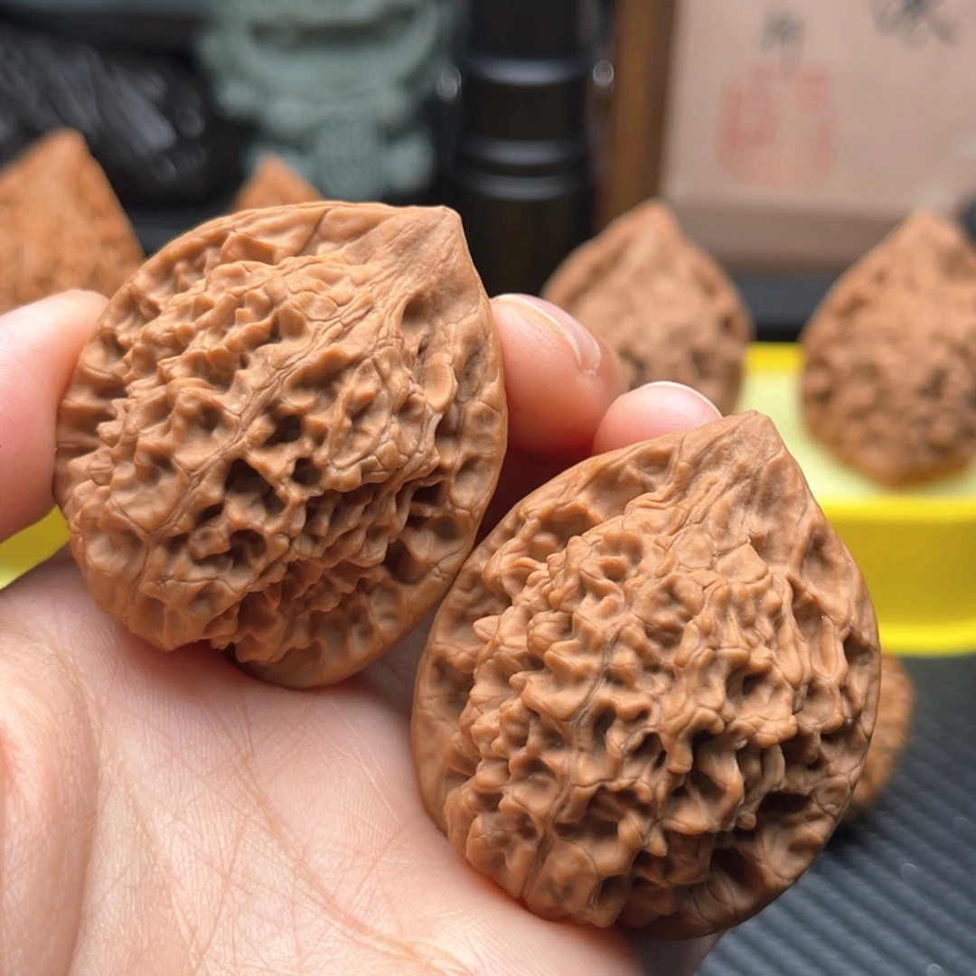 南***茶吊坠文玩核桃38老树官帽