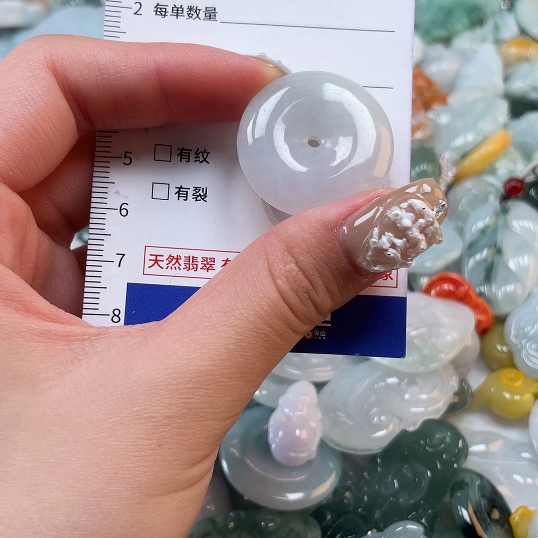 翡翠未镶嵌颈饰522